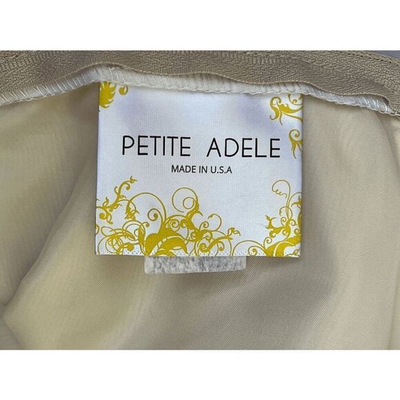 Petite Adele Dress Ivory Champagne Gold Tutu Fit Flare Princess 7/8 - Picture 3 of 6